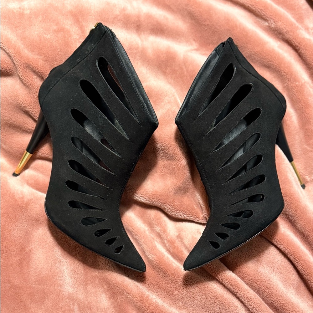 Giuseppe Zanotti Black Laser cut Booties